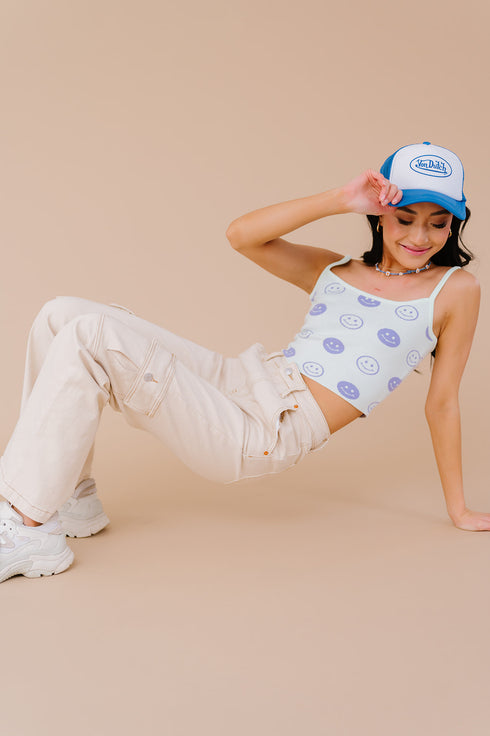 Good Days Smiley Tank // Mint